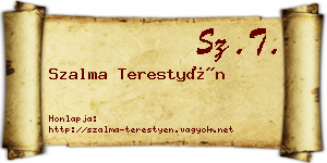 Szalma Terestyén névjegykártya